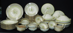 Lot 204 - 1930-50s Susie Cooper Magnolia Green Comprehensive Dinner Set for 10 p