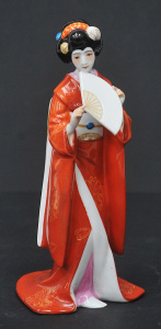 Lot 226 - Vintage Noritake Japanese Porcelain Figure of a Geisha - marked to bas