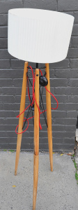 Lot 21 - Eames Eiffel style standard lamp - 148cm H