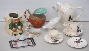 Lot 98 - Group lot vintage ceramics inc 1950s Wedgwood & Co Bobo Poodle Coff