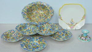 Lot 159 - Group lot vintage English ceramics inc Royal Doulton Art Deco Leonora