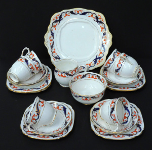 Lot 184 - 1920s Royal Albert Afternoon Tea Set for 6 - Hand painted highlights -