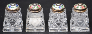 Lot 191 - 2 pairs Norwegian Sterling 925 & Enamel Salt & Pepper shakers,