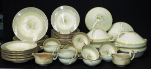 Lot 210 - 1930-50s Susie Cooper Magnolia Green Comprehensive Dinner Set for 10 p