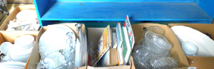 Lot 035 - Large mixed group lot of 6 boxes inc dinner sets (Mikasa, Crown Ming),