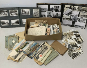 Lot 094 - Box of Vintage Photographs, Photograph Albums & Ephemera