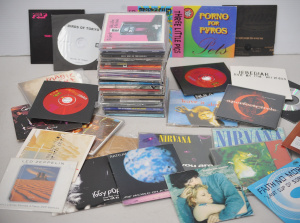 Lot 095 - Group of CD albums, singles, samplers inc Niravana (Smells Like Teen S