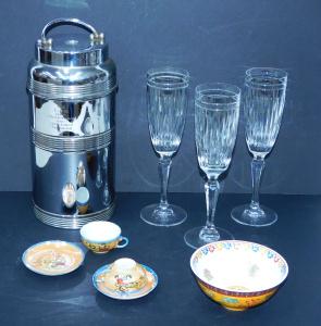 Lot 181 - Mixed Group lot inc 32 x Waterford Marquis Champagne flutes, 2 x Vinta