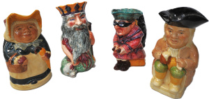 Lot 187 - 4 Vintage Character Toby Jugs - Shorter & Sons Father Neptune &amp