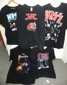 Lot 011 - Group of musician merch t-shirts inc Pince (XL), Ozzy Osbourne, 2 x KI