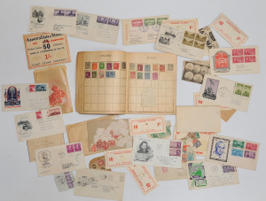 Lot 032 - Collection of vintage stamps and philatelic ephemera, Victorian - WW2