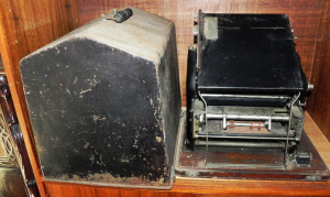 Lot 039 - Vintage RRR No 15 Rotary Duplicator mimeograph w case - 41cm W