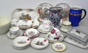 Lot 090 - Group lot vintage Ceramics inc Bristol A Bit of Old England pattern 7