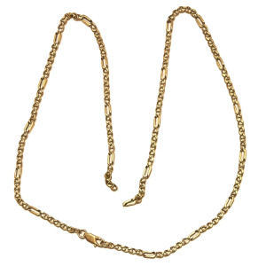 Lot 168 - 9ct gold anchor chain with lobster claw clasp, approx 60cms L, TW 14