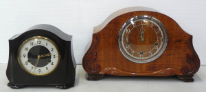 Lot 175 - 2 x vintage Smiths Enfield England Mantle Clocks inc Art Deco Bakelite