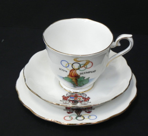 Lot 196 - Royal Albert 1956 Melbourne Olympics Tea Trio