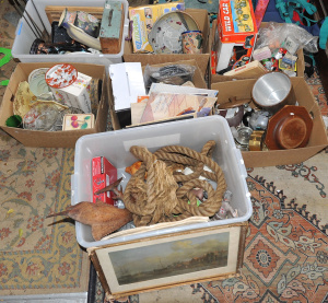 Lot 010 - Very large mixed lot of 7 boxes ceramics inc Carolyn Roberts Aus Potte