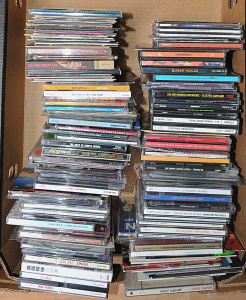Lot 023 - Box lot of Mixed CDs Albums & Singles incl KISS, Lynrd Skynyrd, Th