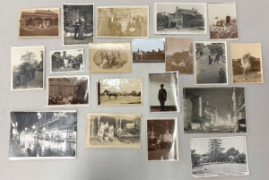 Lot 035 - Grp c1908+ Australian photos, postcards incl Albury, military, funeral