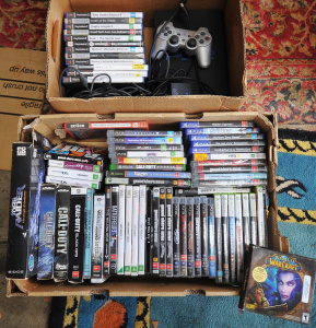 Lot 072 - 2 x Boxes of Mixed Video Games, Consoles & Accessories incl Playst