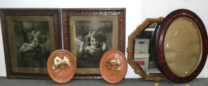 Lot 080 - Group lot - Vintage Pictures & Mirrors - pair classical Edwardian