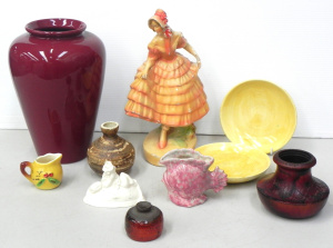 Lot 101 - Group of vintage Australian Pottery inc signed John Campbell bowl date