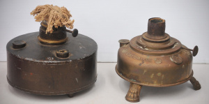 Lot 120 - 2 x Vintage Brass Keroscene Burners - Lamps- Heaters inc Calorifix wit