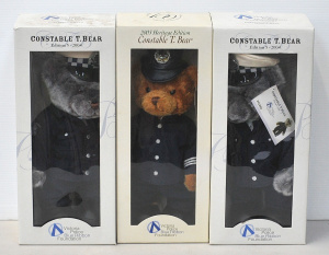 Lot 128 - 3 x Vintage Boxed Constable T Bears - Edition 4 2003 Celebrated 15th A