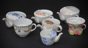 Lot 141 - Group lot Victorian China - Invalid Feeder Cups & Moustache Cups -
