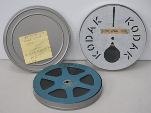 Lot 030 - 2 x Vintage 16mm Films in Canisters incl One labelled New York 1935 &a