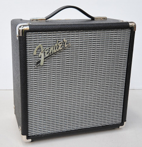 Lot 035 - Modern Fender Rumble 15 Bass Amplifier w Eight inch Speaker - 15W