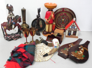 Lot 039 - Mixed Box lot inc Mr Jacksons Elizabetan Theatre die cut toy theatre,