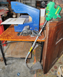 Lot 042 - Vintage Sherline BS350 Electric Band Saw & Weed Eater Model XT30 W