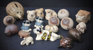 Lot 076 - Group lot Australian Pottery Animal themed figures inc Billabong Koala