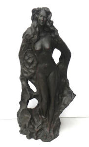 Lot 104 - Artist Unknown - Large heavy c1987 signed but Illegible Bronze Sculptu