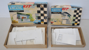 Lot 107 - 2 x vintaged boxed and unmade Scalextric Kits inc Racing Pit Cat No K