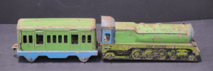 Lot 114 - Vintage Boomaroo Australian made Tin Toy - The Flyer Steam Locomotive
