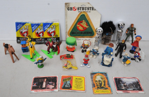 Lot 141 - Group of vintage TV, Movie and other toys & ephemera inc unopened