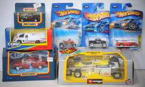 Lot 142 - Group of boxed and carded die-cast cars inc Bburagp Williams FW 08C 1