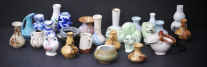 Lot 144 - Group lot Miniatures ceramics inc Australian Pottery - Vases, Ewers, A