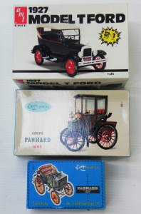 Lot 145 - 3 x boxed unmade complete vintage Scale Model Kits - Vintage Cars - 1