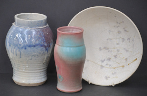 Lot 182 - 3 pieces of Australian Pottery inc Milton Moon bowl signature incised