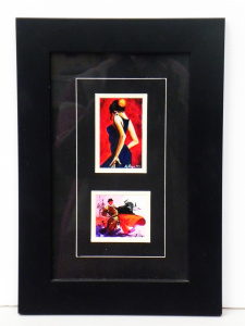Lot 183 - Artist Unknown Framed Modern Diptych - Flamenco Dancer & The Matad