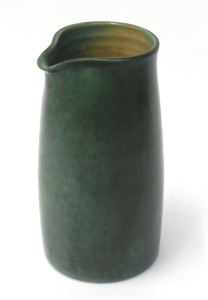 Lot 206 - Vintage Klytie Pate signed Australian Pottery Mottled green glazed Ju