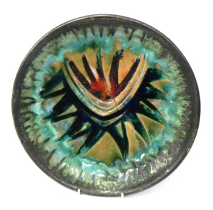 Lot 207 - Mid Century Ellis signed Australian Pottery Charger - Typical Mid MCM