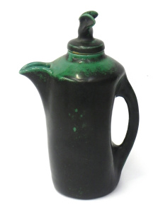 Lot 208 - Vintage Klytie Pate signed Australian Pottery Coffee Pot - Black &