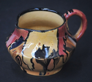 Lot 209 - Vintage PPP Premier Pottery Preston Australian Pottery Jug - Pink, Yel