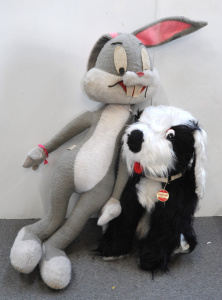 Lot 046 - 2 x Large Soft Toys inc Warner Bros Bugs Bunny 100cm H and Australian