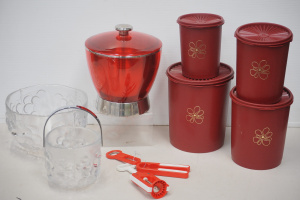 Lot 079 - Mixed Group vintage inc Holden Anodised Red & Chrome Ice Bucket, S