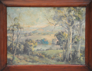 Lot 100 - Artist Unknown (Stevenson) Framed c1930 - 50s Oil painting - Australia